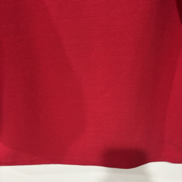 Talbots | Top Red Pullover Textured Ribbed 3/4 Sleeves- Size Large - Picture 3 of 8